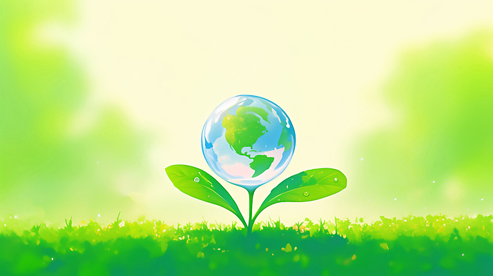 JPG 식물 지구 일러스트 자연 생명 잔디 초록색 새싹 환경 에너지 성장 물방울 투명 보호 생태계 지구의날 국내일러스트 AI일러스트 AI콘텐츠 기념일 컬러 컨셉 파일형식