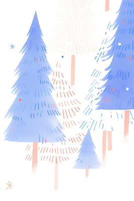 JPG 나무 컬러 백그라운드 겨울 일러스트 자연 하늘 풍경 평화 고요 눈송이 숲 생태계 국내일러스트 AI일러스트 AI콘텐츠 식물 계절 컨셉 눈 파일형식