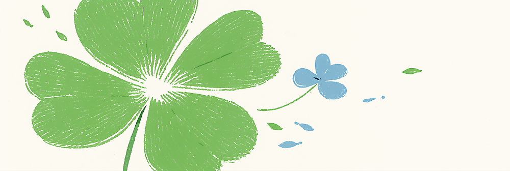 JPG 식물 디자인 사계절 꽃 상징 컬러 백그라운드 일러스트 자연 생명 건강 행운 네잎클로버 클로버 그림 단순화된 평면 국내일러스트 AI일러스트 AI콘텐츠 계절 컨셉 생태계 파일형식