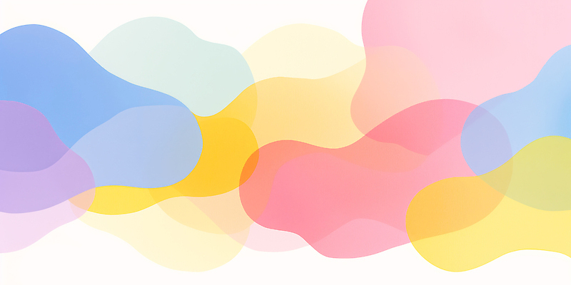 JPG 모양 디자인 예술 컬러 백그라운드 일러스트 추상 형상 그래픽 그림 웨이브 부드러움 겹침 창작 파스텔톤 국내일러스트 AI일러스트 AI콘텐츠 무늬 감각 파일형식