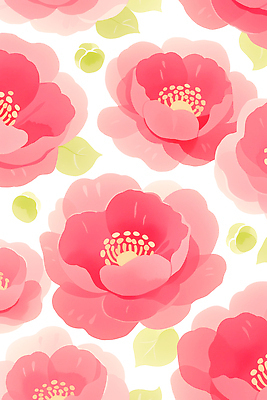 JPG 모양 식물 디자인 꽃잎 꽃 화초 예술 분홍색 컬러 백그라운드 패턴 일러스트 수술 화사함 생동감 국내일러스트 AI일러스트 AI콘텐츠 컨셉 무늬 파일형식