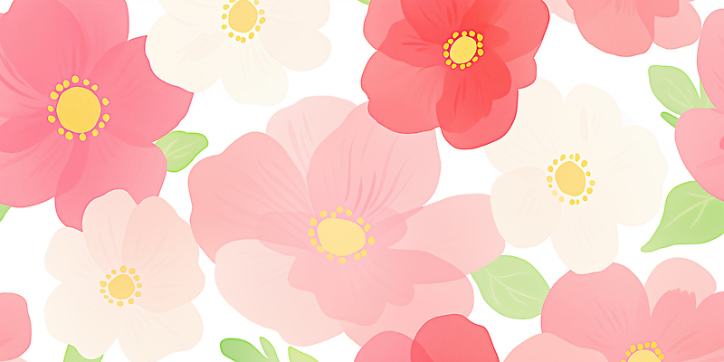 JPG 식물 디자인 꽃잎 꽃 분홍색 컬러 백그라운드 패턴 일러스트 봄 화사함 조화 국내일러스트 AI일러스트 AI콘텐츠 계절 컨셉 무늬 파일형식