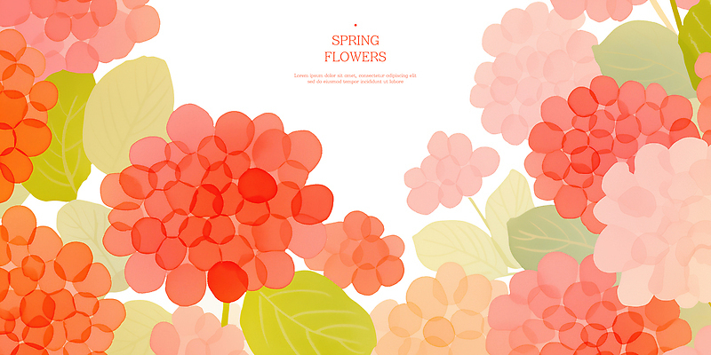 PSD 식물 디자인 계절 꽃 컬러 백그라운드 잎 일러스트 봄꽃 자연 수채화 밝음 그래픽 봄 뷰티풀 소프트 국내일러스트 생태계 파일형식