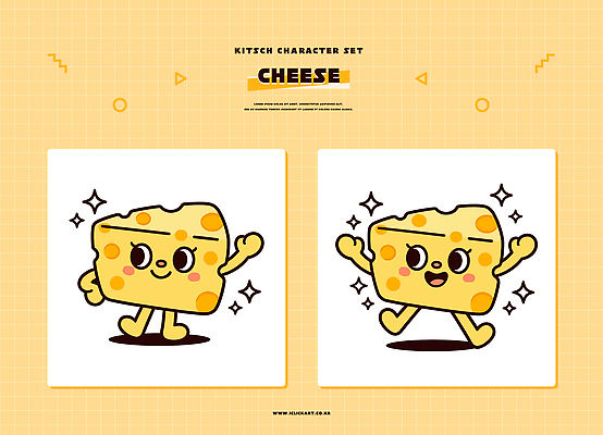 캐릭터 손 행복 일러스트 치즈 웃음 노란색 귀여움 춤 키치 일러캐릭터 AI파일 감정 컬러 컨셉 문화예술 유제품 표정 신체부위 파일형식 벡터