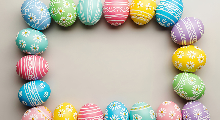 JPG 편집이미지 패턴 부활절 프레임 계란 부활절계란 알록달록 편집실사 AI포토 AI콘텐츠 기념일 무늬 컬러풀 알 CG 파일형식