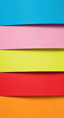 JPG 편집이미지 디자인 분홍색 컬러 백그라운드 재료 미술 빨간색 파란색 컬러풀 노란색 주황색 겹침 색종이 창의성 편집실사 AI포토 AI콘텐츠 종이 문화예술 CG 파일형식