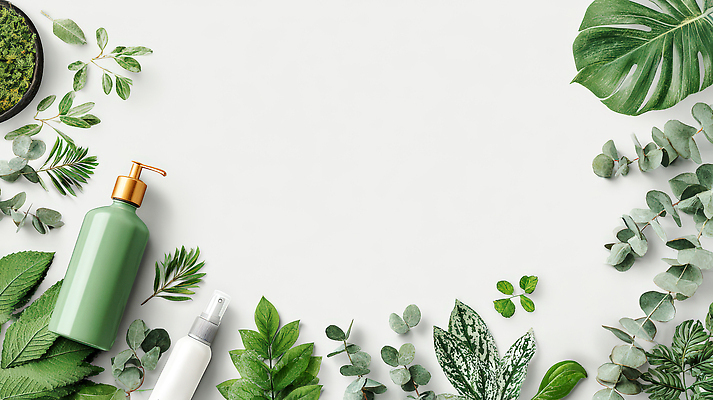 JPG 식물 편집이미지 잎 자연 프레임 건강 초록색 화장품 상품 배열 허브 스프레이 홈가드닝 편집실사 AI포토 AI콘텐츠 컬러 뷰티 CG 생태계 원예 파일형식