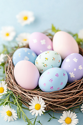 JPG 편집이미지 기념일 꽃 자연 부활절 잔디 알 봄 둥지 부활절계란 편집실사 AI포토 AI콘텐츠 식물 계절 이벤트 계란 CG 생태계 파일형식