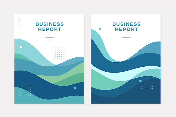 모양 템플릿 디자인 물결 북커버 비즈니스 초록색 파란색 세트 자료 보고서 웨이브 이미지템플릿 AI파일 컬러 파일형식 벡터