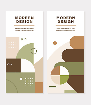 도형 템플릿 배너 컬러 무늬 세트 파일형식 벡터 추상 패턴 그래픽 표시 선 원형 사각형 배너템플릿 AI파일 배너세트 초록색 갈색