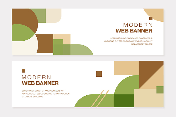 도형 템플릿 배너 컬러 가로 세로 세트 파일형식 벡터 디자인 모양 직사각형 원형 그래픽 디지털 배너템플릿 AI파일 배너세트 초록색 갈색 가로배너 세로배너