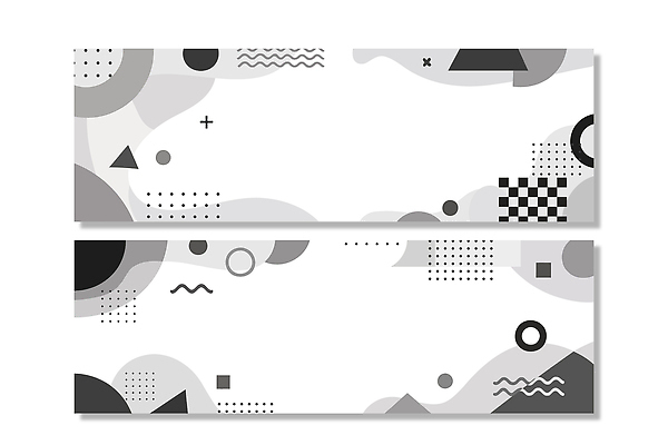 모양 도형 템플릿 디자인 배너템플릿 가로배너 선 백그라운드 추상 프레임 흑백 세트 현수막 기하학 배너세트 AI파일 배너 무늬 촬영기법 가로 파일형식 벡터