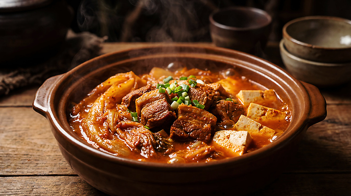 JPG 나무 편집이미지 전통 그릇 음식 재료 탁자 한국 육류 식사 찌개 뚝배기 두부 김치찜 돼지고기김치찌개 편집실사 AI포토 AI콘텐츠 식물 식기 아시아 가구 식재료 CG 찜 김치찌개 파일형식