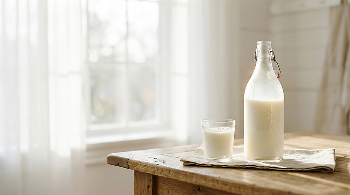 JPG 편집이미지 창문 탁자 유리병 잔 한잔 우유 흰색 커튼 우유병 편집실사 AI포토 AI콘텐츠 1 식기 컬러 가구 병_용기 유제품 CG 파일형식