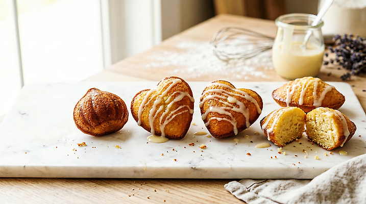 JPG 편집이미지 음식 디저트 주방 빵집 제빵 마들렌 구움과자 편집실사 AI포토 AI콘텐츠 제과제빵 상점 CG 파일형식