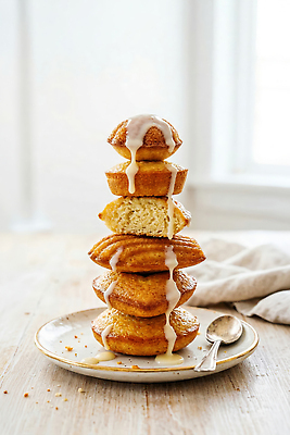 JPG 편집이미지 디저트 쌓기 달콤 제빵 시럽 레시피 마들렌 구움과자 편집실사 AI포토 AI콘텐츠 음식 모션 제과제빵 맛 CG 파일형식