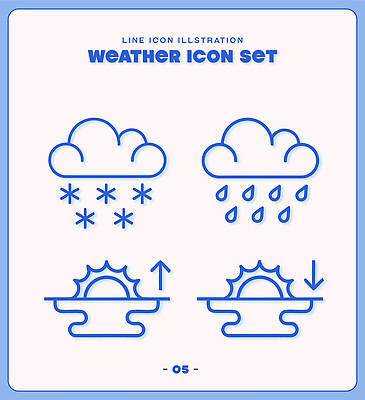 아이콘 선 날씨 파란색 태양 눈 2D아이콘 AI파일 자연요소 컬러 파일형식 벡터