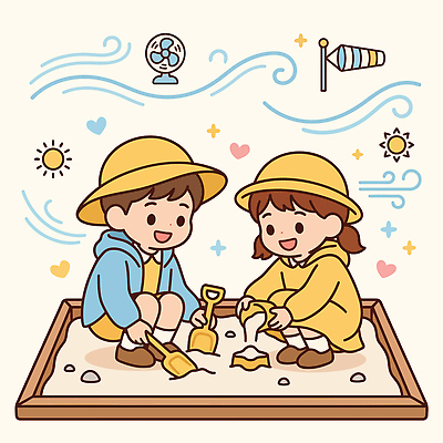 자연요소 감정 어린이 모래 관계 사람 파일형식 벡터 놀이 삽 태양 모션 친구 즐거움 야외 모래성 장난감 국내일러스트 일러스트 AI파일 유치원생