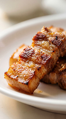 JPG 편집이미지 접시 한식 음식 조각 육류 요리 맛 구이 삼겹살 고기요리 삼겹살데이 바삭바삭 편집실사 AI포토 AI콘텐츠 식기 컨셉 식재료 데이이벤트 돼지고기 CG 파일형식