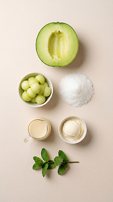 JPG 편집이미지 음료 과일 재료 포도 아이스크림 디저트 여름 멜론 설탕 민트 준비 빙수 과일샐러드 메론빵 편집실사 AI포토 AI콘텐츠 계절 음식 빵 샐러드 허브 CG 파일형식