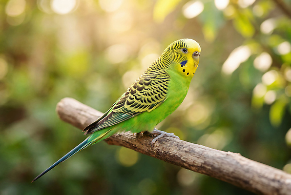 JPG 나무 동물 편집이미지 조류 초록색 햇빛 나뭇가지 관찰 앵무새 새장 편집실사 AI포토 AI콘텐츠 식물 컬러 모션 빛 CG 케이지 파일형식