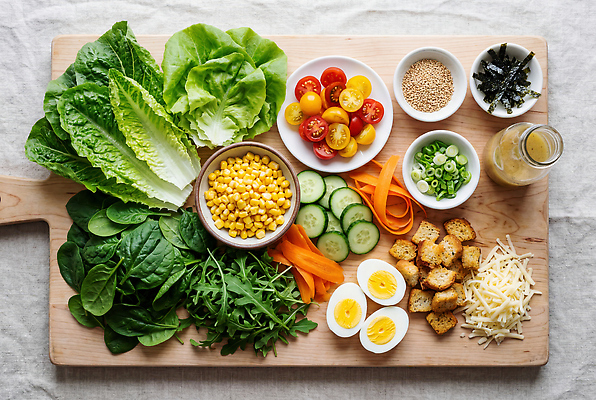JPG 편집이미지 다이어트 토마토 채소 재료 오이 치즈 도마 건강 옥수수 요리 계란 당근 샐러드 신선 김 상추 파 시금치 바질 루꼴라 로메인상추 편집실사 AI포토 AI콘텐츠 음식 주방용품 유제품 곡류 뿌리채소 알 해조류 CG 파일형식