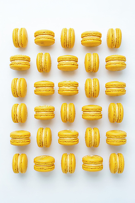 JPG 편집이미지 음식 디저트 노란색 과자 빵집 정리 마카롱 편집실사 AI포토 AI콘텐츠 황치즈 컬러 치즈 상점 CG 파일형식