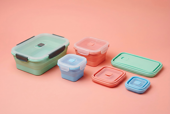 JPG 편집이미지 주방용품 관리 주방 플라스틱 정리 밀폐용기 주황색배경 편집실사 AI포토 AI콘텐츠 생활용품 백그라운드 재질 주황색 용기_그릇 CG 파일형식