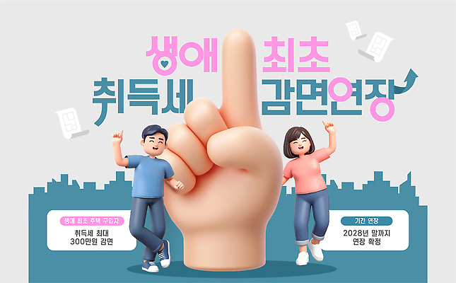 템플릿 여자 남자 안내 주택 이벤트 정보 알림 시스템 정부정책 정책 취득세 혜택 감면 이미지템플릿 AI파일 사람 건물 면제 세금 파일형식 벡터