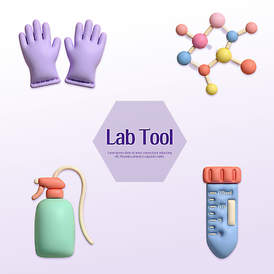 PSD 편집이미지 교육 과학 실험기구 실험 안전 학습 장비 도구 화학 실험실 시험관 원자 고무장갑 물리 보호장갑 편집3D 장갑 3D 고무 파일형식