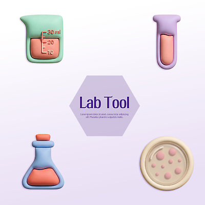 PSD 편집이미지 교육 과학 실험기구 실험 학습 모형 도구 화학 실험실 시험관 비커 삼각플라스크 샬레 편집3D 3D 플라스크 파일형식