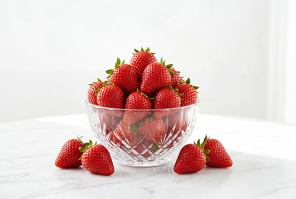 JPG 편집이미지 음식 과일 탁자 딸기 건강 신선 유리그릇 편집실사 AI포토 AI콘텐츠 그릇 가구 유리 CG 파일형식