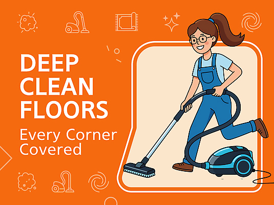 여자 일러스트 건강 사람 주황색 청결 위생 청소도구 청소 정리 청소기 청소부 바닥청소 국내일러스트 AI파일 직업 컬러 전자제품 도구 파일형식 벡터