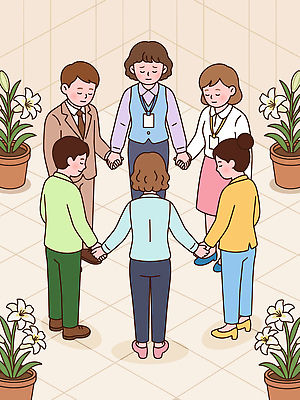 감정 화초 일러스트 협력 부활절 사람 평화 믿음 모임 잡기 원형 집중 국내일러스트 AI파일 도형 식물 기념일 컨셉 모션 파일형식 벡터
