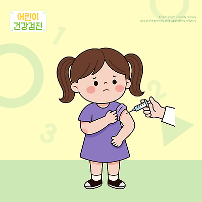 어린이 일러스트 의학 건강 병원 주사기 치료 건강관리 의사 불안 예방 백신 예방접종 접종 국내일러스트 AI파일 감정 의료기기 관리 사람 의료진 파일형식 벡터