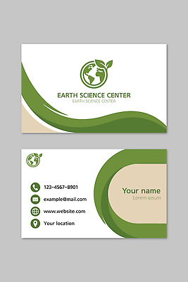 템플릿 디자인 교육 지구 과학 자연 명함 홈페이지 환경 정보 이름 센터 심볼 연락처 연락 이미지템플릿 AI파일 생태계 파일형식 벡터