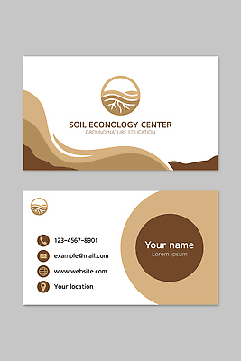 템플릿 디자인 교육 자연 명함 홈페이지 환경 흙 정보 센터 생태학 연락처 이미지템플릿 AI파일 생태계 파일형식 벡터