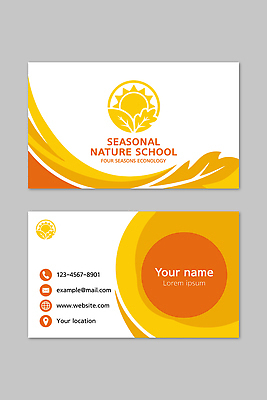 템플릿 디자인 교육 자연 명함 홈페이지 환경 정보 이름 이메일 심볼 전화번호 뒷면 앞면 연락처 이미지템플릿 AI파일 생태계 파일형식 벡터