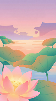 JPG 고건축 일러스트 자연 하늘 연꽃 풍경 물 평화 일몰 부처님오신날 수면 수중식물 저녁 연잎 조용 뷰티풀 국내일러스트 AI일러스트 AI콘텐츠 자연요소 식물 건축물 기념일 꽃 컨셉 잎 노을 밤 야간 생태계 파일형식