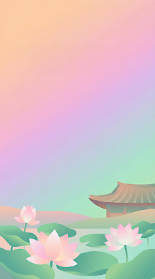 JPG 건축 분홍색 고건축 잎 일러스트 자연 한국 연꽃 풍경 물 부처님오신날 연못 국내일러스트 AI일러스트 AI콘텐츠 자연요소 식물 건축물 기념일 꽃 아시아 컬러 생태계 파일형식