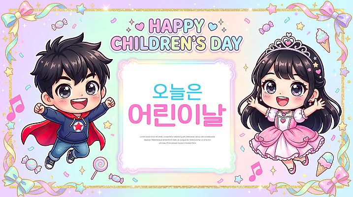 PSD 편집이미지 캐릭터 어린이 컬러 동화 웃음 소녀 소년 장식 파티 기쁨 축하 어린이날 이미지편집 여자 기념일 남자 감정 컨셉 표정 사람 이벤트 파일형식