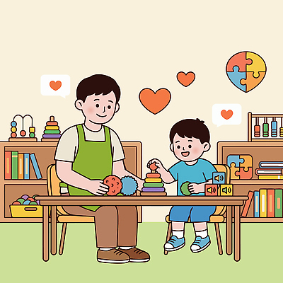 교육 아들 어린이 일러스트 가족 놀이 탁자 책장 사랑 학습 장난감 블록 게임 아빠 즐거움 국내일러스트 AI파일 감정 가구 관계 사람 파일형식 벡터