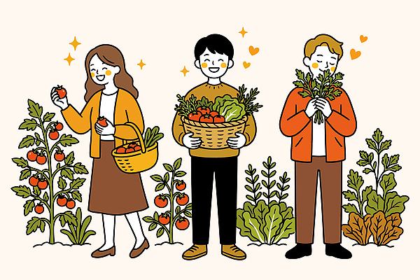 식물 밭 농업 토마토 채소 과일 일러스트 모션 사람 일상 농장 바구니 정원 농사 수확 상추 건강식 홈가드닝 국내일러스트 AI파일 산업 음식 라이프 원예 파일형식 벡터