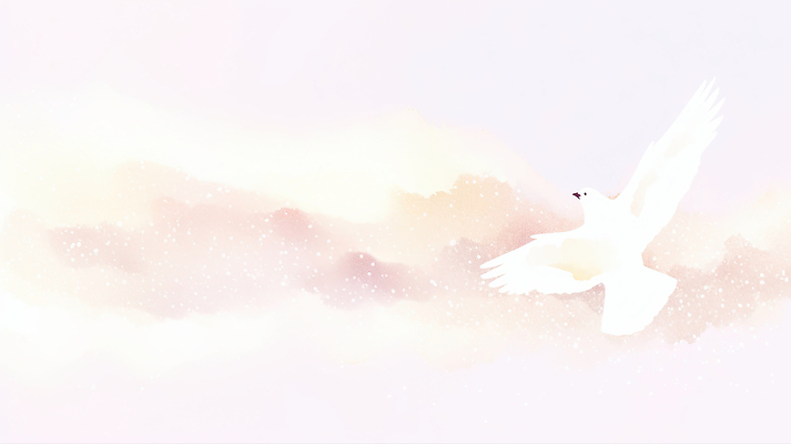 JPG 일러스트 하늘 수채화 풍경 공중 평화 자유 비행 비둘기 국내일러스트 AI일러스트 AI콘텐츠 컨셉 조류 파일형식