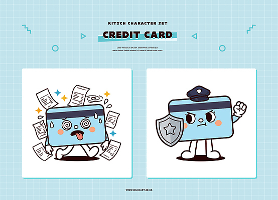 캐릭터 행복 감정 일러스트 슬픔 신용카드 즐거움 걱정 일러캐릭터 AI파일 금융 파일형식 벡터