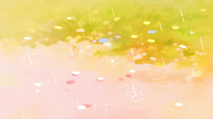 JPG 꽃 일러스트 자연 날씨 수채화 풍경 여름 환경 풀 비 분위기 소나기 국내일러스트 AI일러스트 AI콘텐츠 자연요소 식물 계절 컨셉 생태계 파일형식