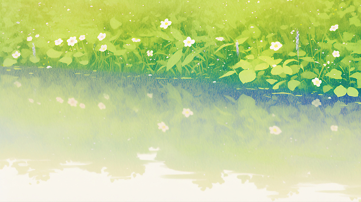 JPG 식물 꽃 일러스트 자연 풍경 초록색 여름 계곡 풀 시원함 국내일러스트 AI일러스트 AI콘텐츠 계절 컬러 생태계 파일형식