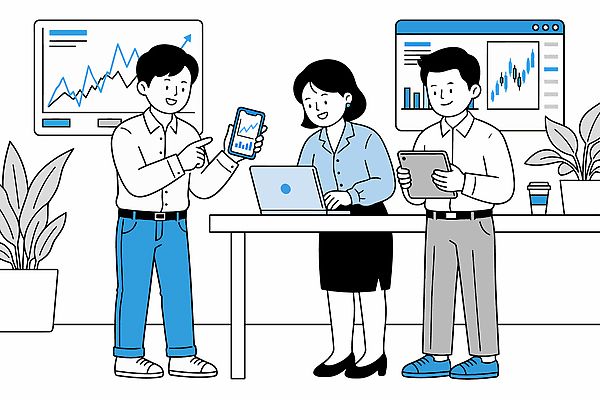 식물 커피 일러스트 회의 그래프 협력 기술 실험 대화 경제 노트북 스마트폰 태블릿 사무실 스크린 자료 정보 업무 작업 주식 분석 직원 투자 상승 국내일러스트 AI파일 음료 컨셉 비즈니스 말하기 금융 전자제품 핸드폰 스마트기기 파일형식 벡터