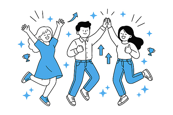 손 행복 일러스트 응원 모션 사람 경제 친구 주먹 기쁨 축하 표현 주식 즐거움 투자 상승 긍정 하이파이브 국내일러스트 AI파일 감정 컨셉 비즈니스 관계 손짓 신체부위 금융 파일형식 벡터