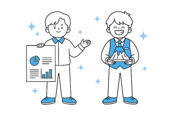 남자 과학 일러스트 모션 협력 실험 웃음 자료 분석 보고서 기획 과학의날 서류판 국내일러스트 AI파일 컨셉 표정 사람 사무용품 파일형식 벡터 법정기념일